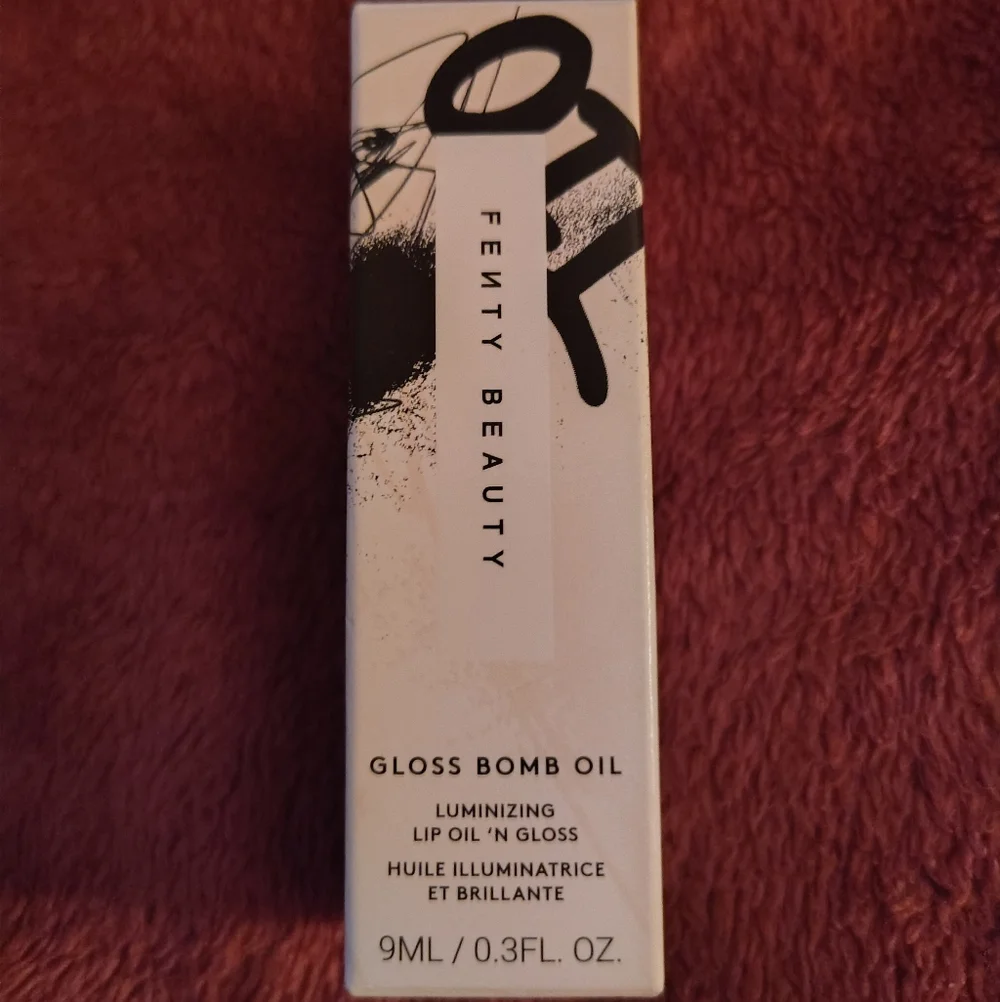 Fenty Beauty Gloss Bomb Oil - Rose Amber- Sparkling Cool Taupe Brown - Picture 3 of 5